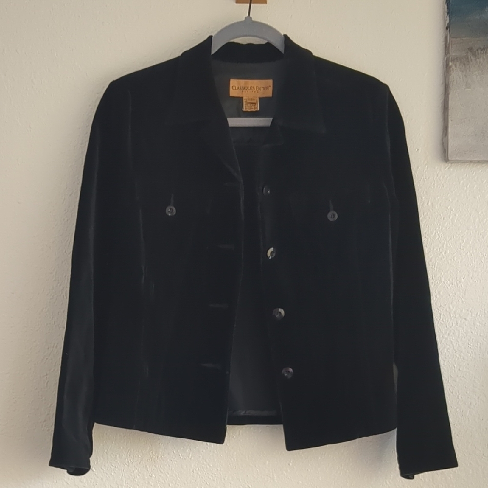 Classiques Entier Black Velvet Blazer